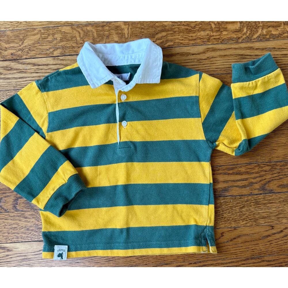Mayoral Boys' Yellow & Green Polo Shirt Size 18 Months